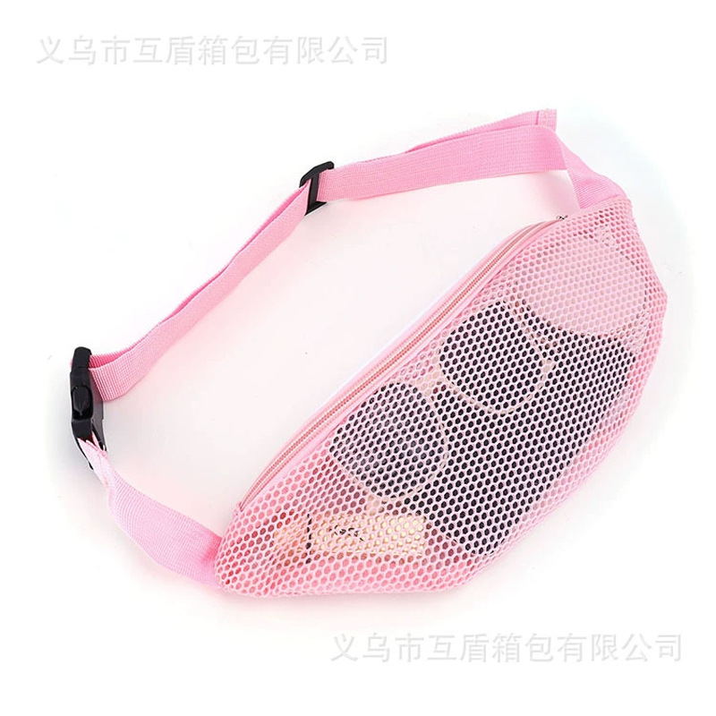 Amazon playa crossbody bolsa de cintura de malla, correa de hombro y cremallera bolsa de teléfono móvil pequeña bolsa de cintura casual hombro al aire libre