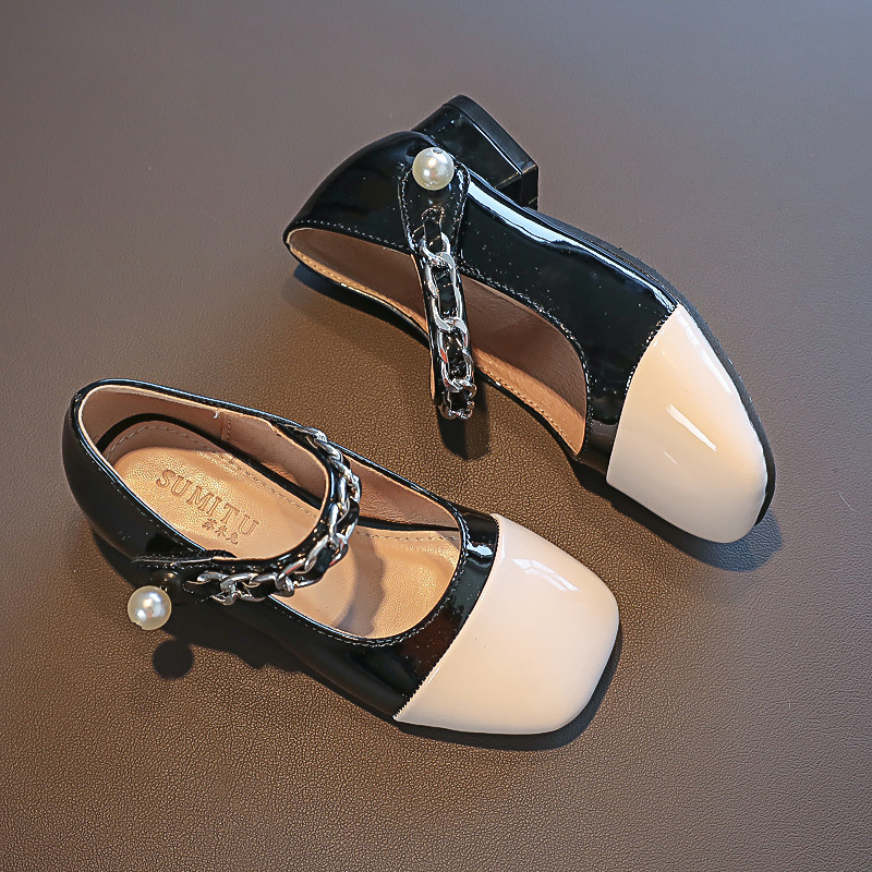 Chaussures simples pour filles chaussures de princesse 2024 printemps et automne style coréen style petite fille bébé chaussures de princesse pour enfants chaussures en cuir_voghion.com