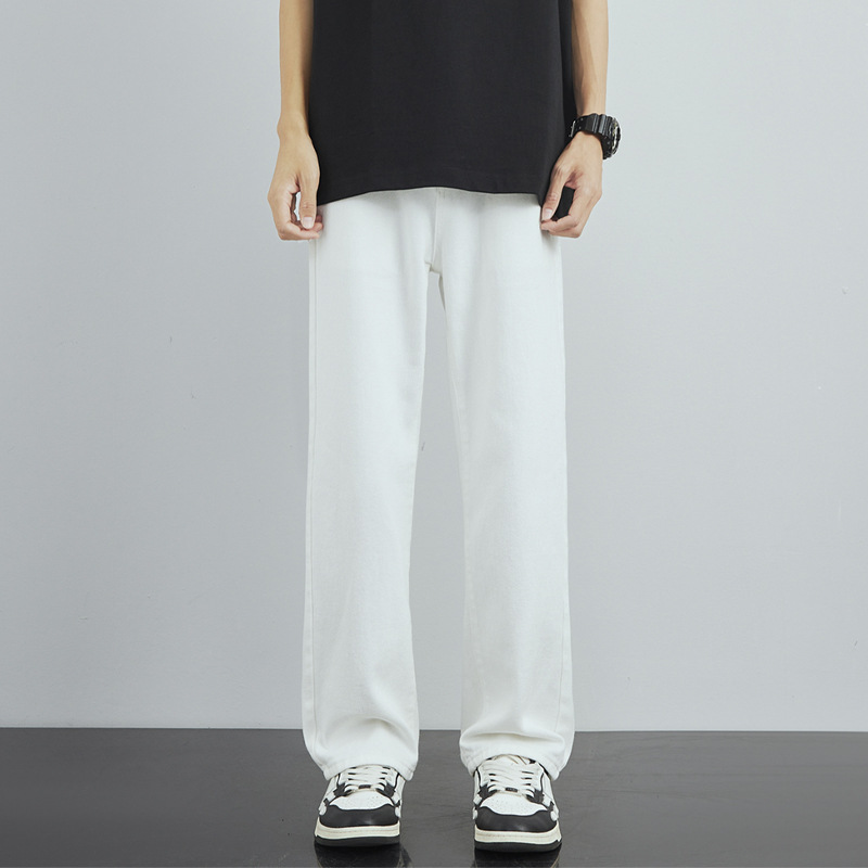Autumn white trousers