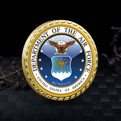 Supply of Star Trek space commemorative coins, cross-border US Air Force commemorative medals, double-sided UV printed badges