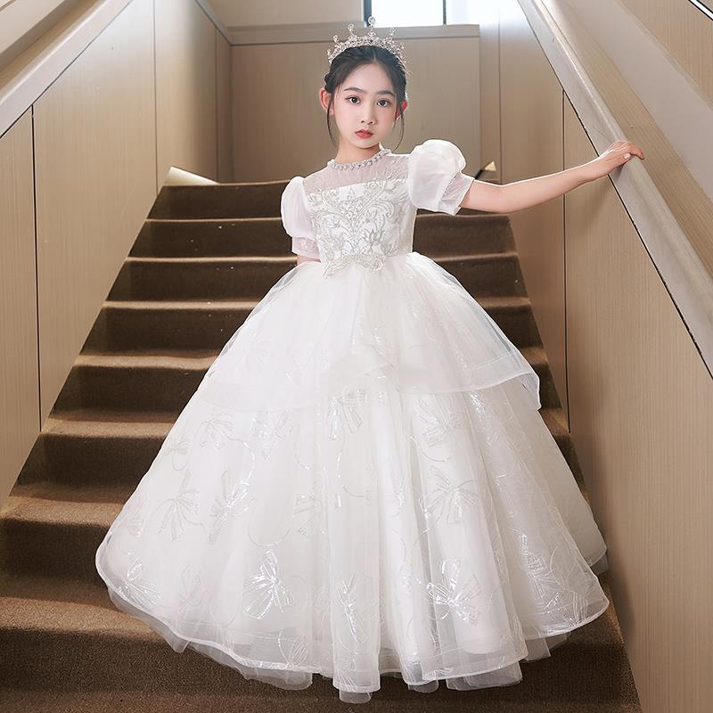 Abito da principessa per bambina, abito da sposa, costumi estivi per spettacoli, completi da damigella d'onore per bambine dai 3 ai 7 anni._voghion.com