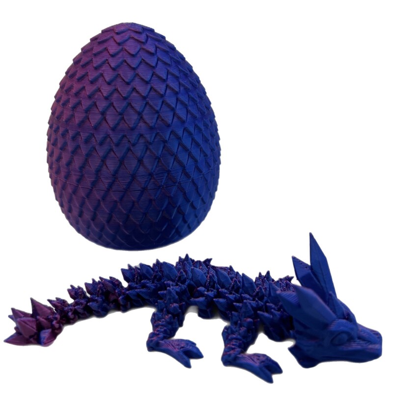 国境を越えた人気の 3D プリントクリスタルドラゴンクリスタルエッグミニドラゴンエッグセット手作り動物モデル子供のおもちゃ|undefined