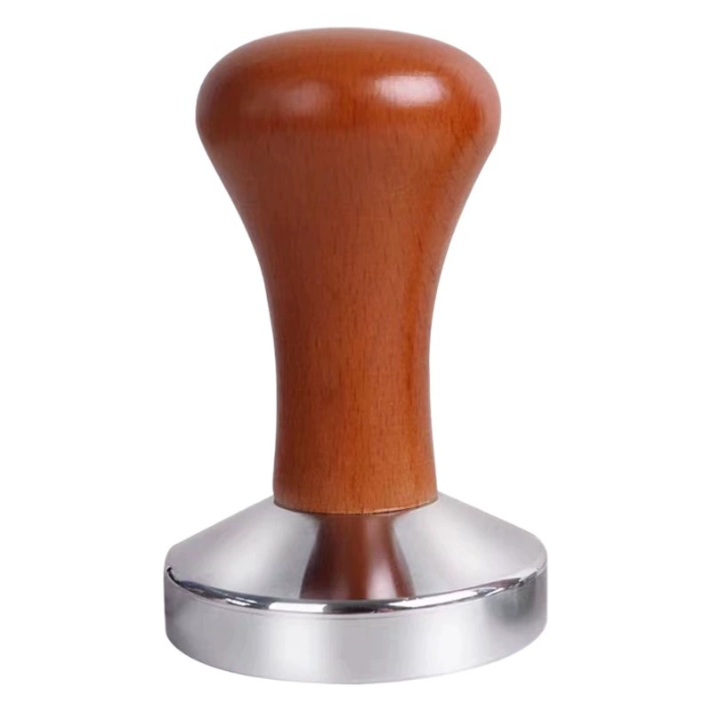 Пресс для порошка из нержавеющей стали, твердый эспрессо, молоток для порошка из цельного дерева, наполнитель для кофе, коммерческий бытовой наполнитель