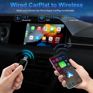 Yeni Avto Qutu USB Simsiz Carplay iPhone Android üçün Uyğun Ağıllı Avtomobil