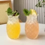 家用简约透明果汁单层杯