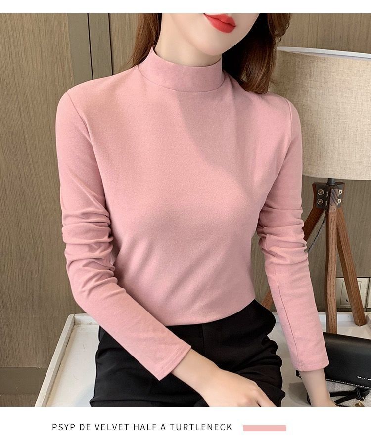 Women's T-shirt Long Sleeve T-shirts Casual Solid Color display picture 3