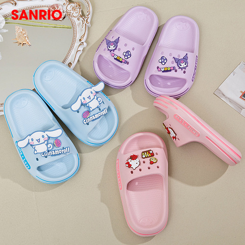 Sanrio children's slippers girls summer new cartoon home non-slip bathing cute baby beach shoes