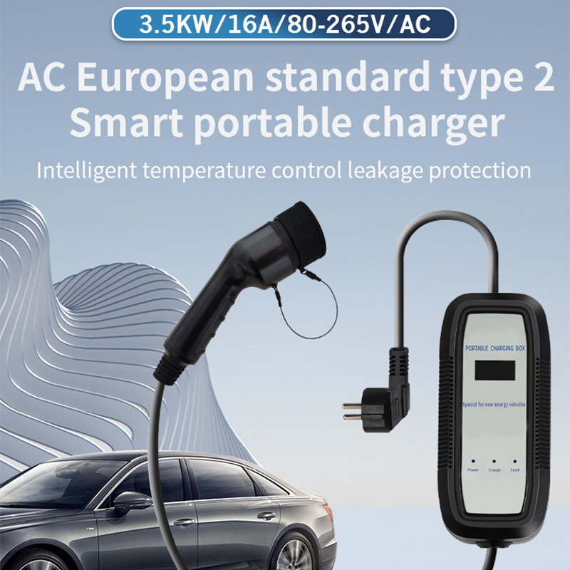 欧标新能源汽车充电枪 欧规大功率32A随车防水电动充电器厂家佳慧