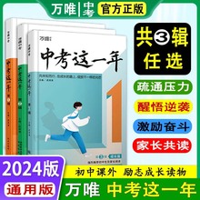 万唯中考这一年第一辑二辑三辑青春励志书初中学习方法万维