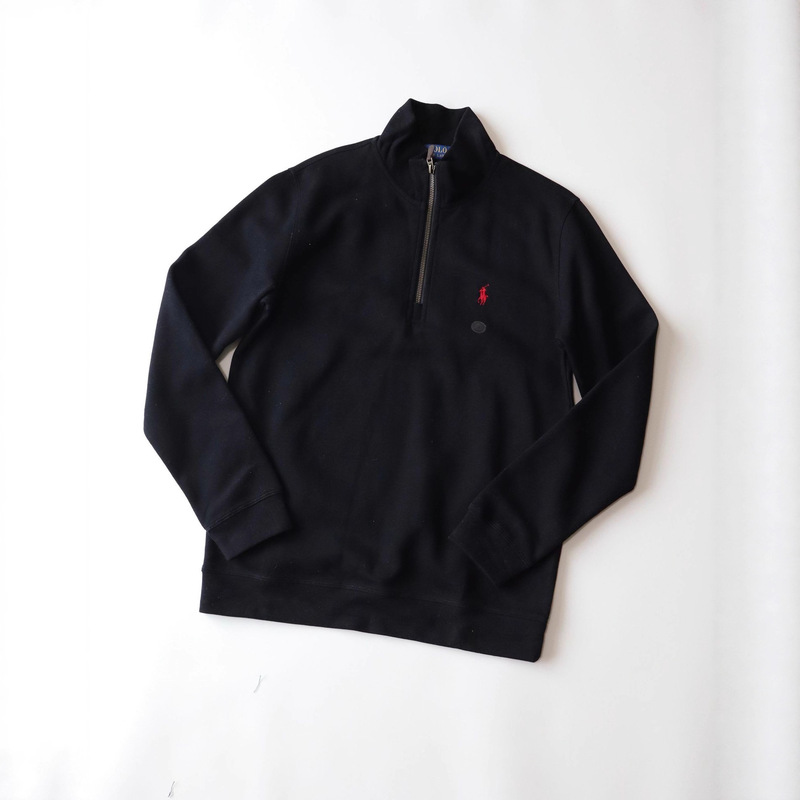 Cross-Border Supply of Seven Colors Rl Ralph Lauren Pony Logo Half-Zip High-Neck Long-Sleeved Knitted Sweatshirts for Men and Women