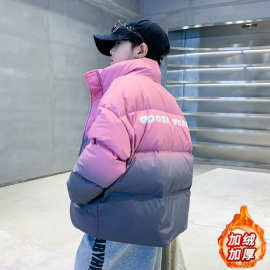 童装男童秋冬时髦韩版洋气2025新款中大童保暖痞帅加绒加厚男棉袄