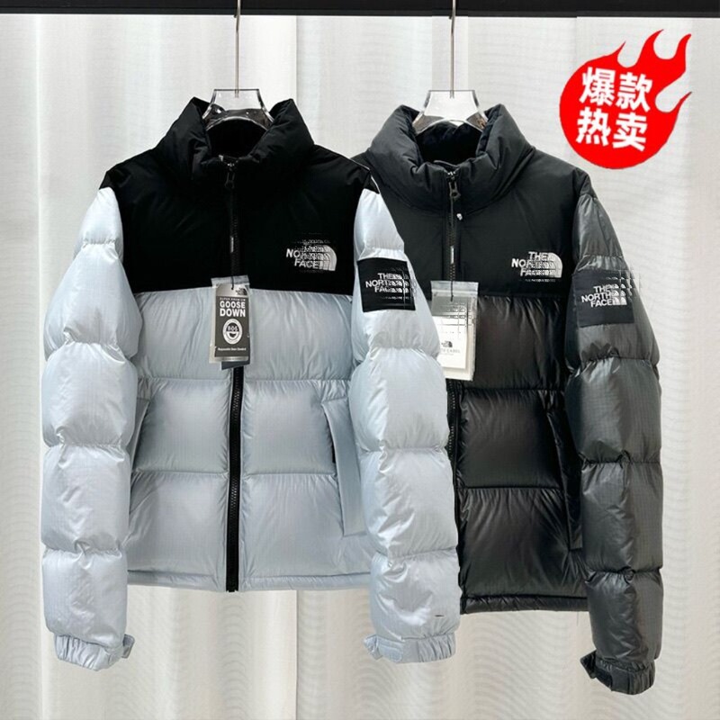 Original North Face 1996 down Jacket Outdoor Unisex Large Checkered Windproof Thickened Warm Couple's Waterproof down Coat