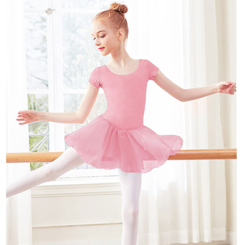 Foreign trade children's short-sleeved dance clothes for girls…