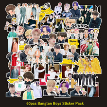 現貨BTS明星偶像60張防彈少年團Butter裝飾貼紙不干膠貼紙