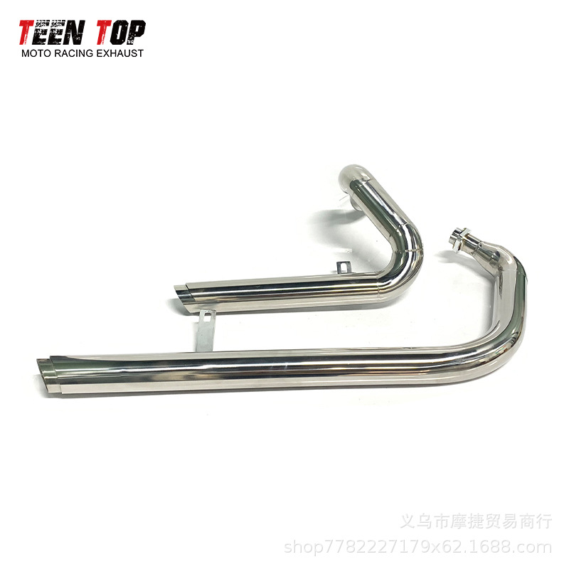 Suitable for Motorcycle Yamaha Modified Exhaust Pipe Xv250 Xv125 Muffler Retro Exhaust Pipe
