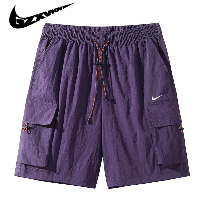 Trousers, summer silk small design breathable shorts for elementary school students for leisure, oversize