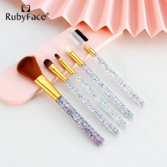 Rubyface Cross-border Exclusive 5-Piece PVC Boxed Fiber Makeup Cosmetics Beauty Tool Makeup Brush Set