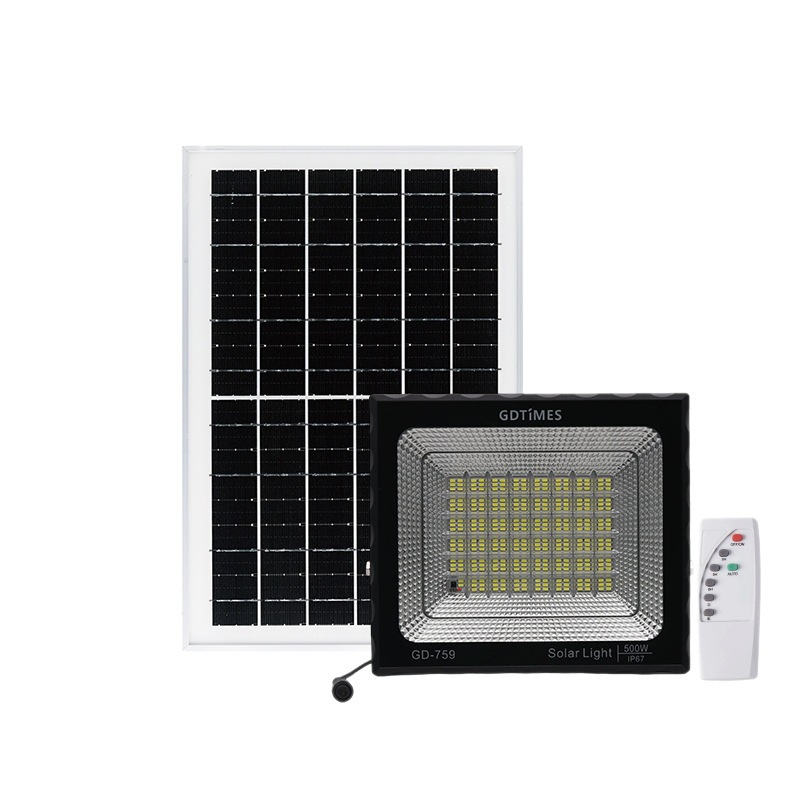 GDTIMES lámpara de proyección solar para patio al aire libre impermeable LED control remoto inteligente iluminación de soporte fijo image 6