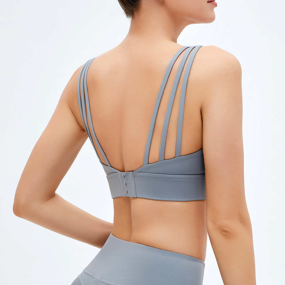 En stock nuevo tight running ropa interior deportiva absorción de choque moda Cinturón fino elegante belleza volver yoga sujetador alta resistencia