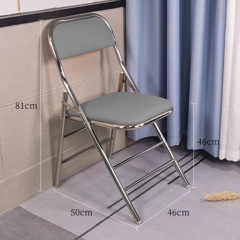 silla de acero inoxidable gruesa silla de respaldo casera reposabrazos individuales asiento de ocio asiento al aire libre silla de comedor taburete