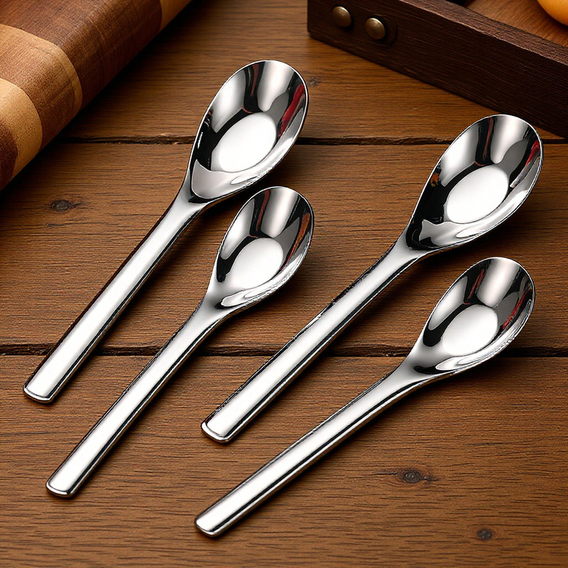 316 Stainless Steel Yuanbao Spoon for Home Use, Deepened and Thickened Handle, Children's Soup Spoon, Creative and Cute Spoon 316 Stainless Steel Yuanbao Spoon for Home Use, Deepened and Thickened Handle, Children's Soup Spoon, Creative and Cute Spoon