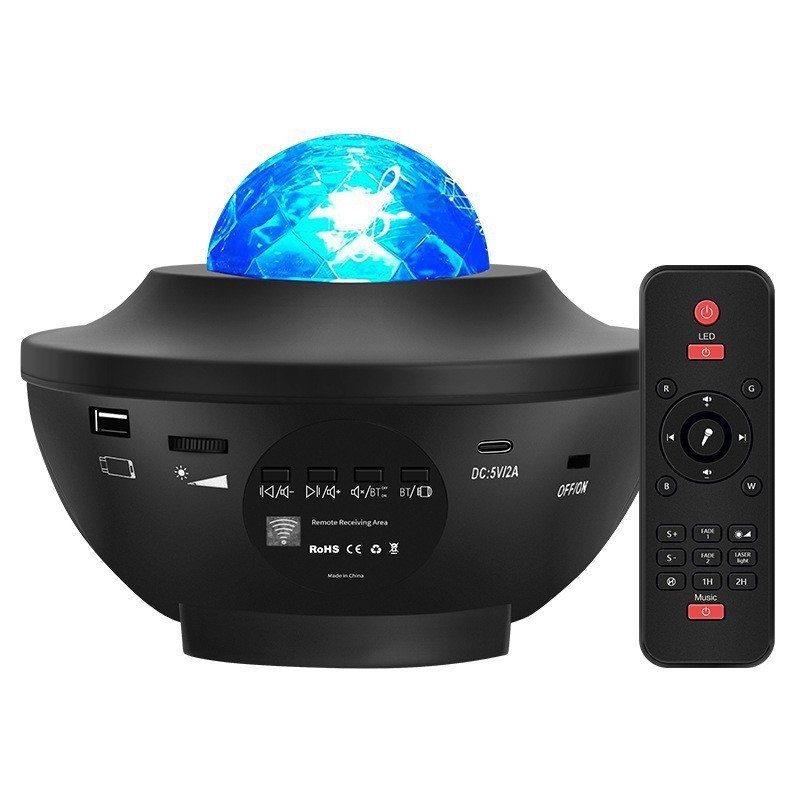 国境を越えた輸出水の波紋 Bluetooth 月星空ランプカラオケオーディオオーロラプロジェクター USB コレクションオーブレーザーライト|undefined
