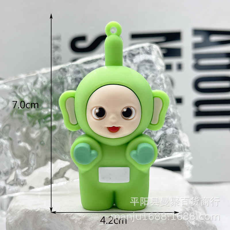 Teletubbies キーホルダーペンダントブラインドボックスバブルマートフィギュアかわいいペンダント小さなギフト絶妙なキーホルダー人形|undefined