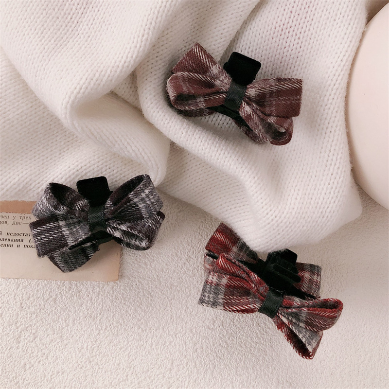 Tela coreana estricta clip de arco princesa pequeña cabeza lateral frisa clip de pelo 2024 nuevo clip de tiburón