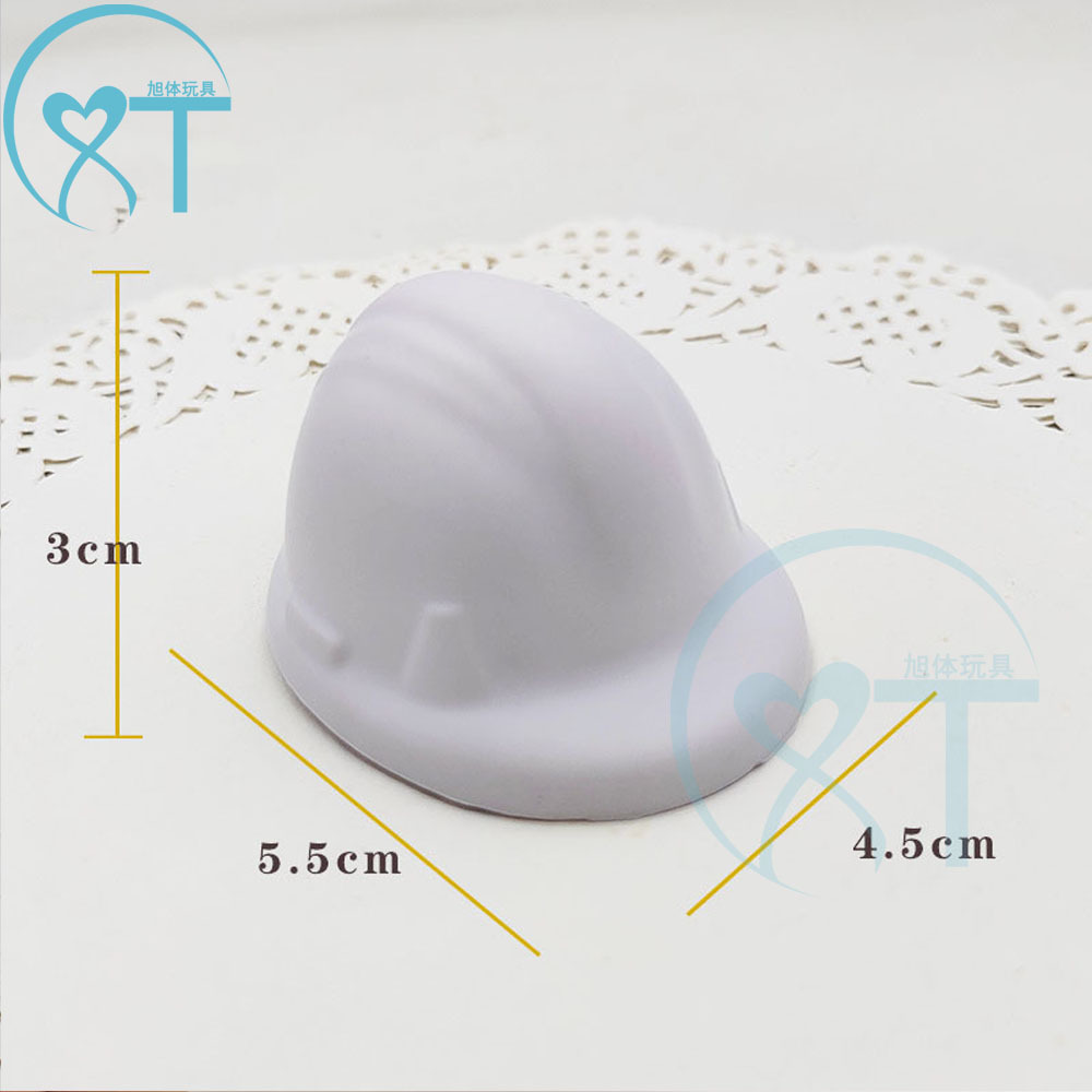 Tapa de descompresión de juguete de pu, esponja sólida de espuma de PU de alta densidad, agarre, descompresión, gorra de ingeniería de simulación de juguete