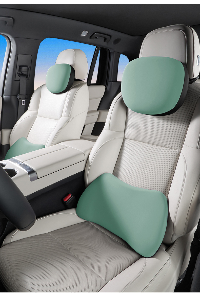 Car Electric Massage Lumbar Support Cushion with Heating for Long Sitting in the Car