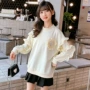 女童蕾丝韩版公主卫衣
