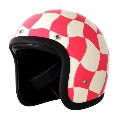 Helmet Dropshipping — Motosiklet kaskı (dəbilqə) - pink-plaid-s