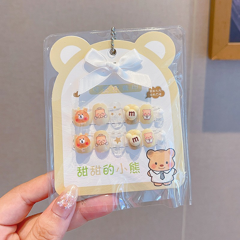 4 # Curry Bear Uña Paquete de Papel