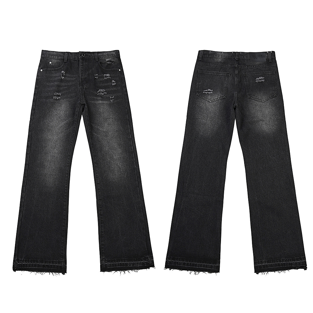 cross-border Foreign Trade Washed Distressed Casual Men's And Women's Jeans Wholesale Dropshipping Trendy_mkmklike.com