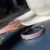 Classic universal wedding ring, European style, micro incrustation
