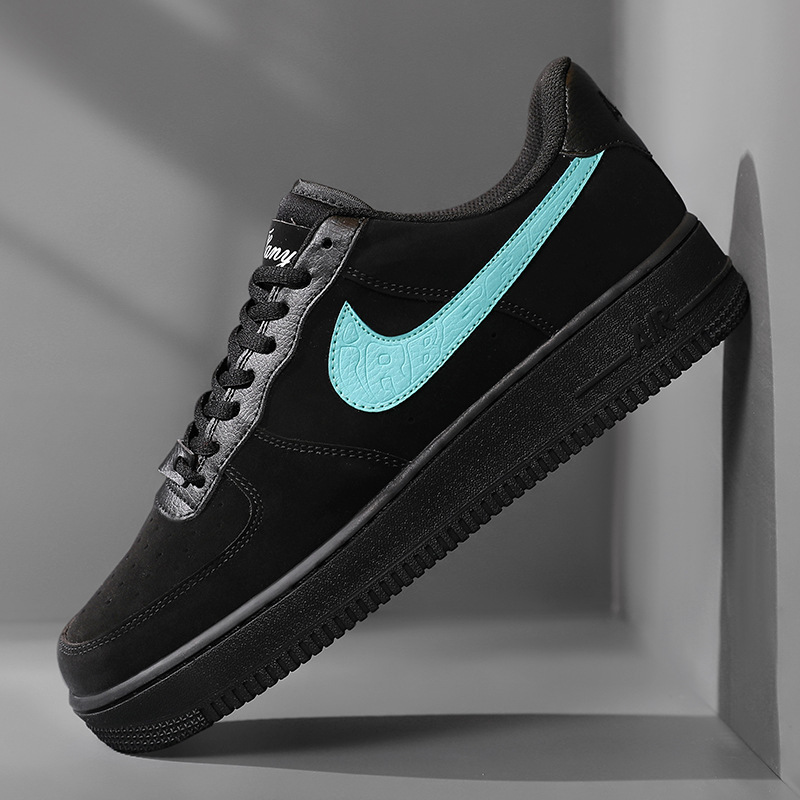 [Pu'Ian Factory] Air Force One Men's Shoes Af1 Sneakers Dunk Black and White Panda Aj1 Low-Top White Shoes for Women