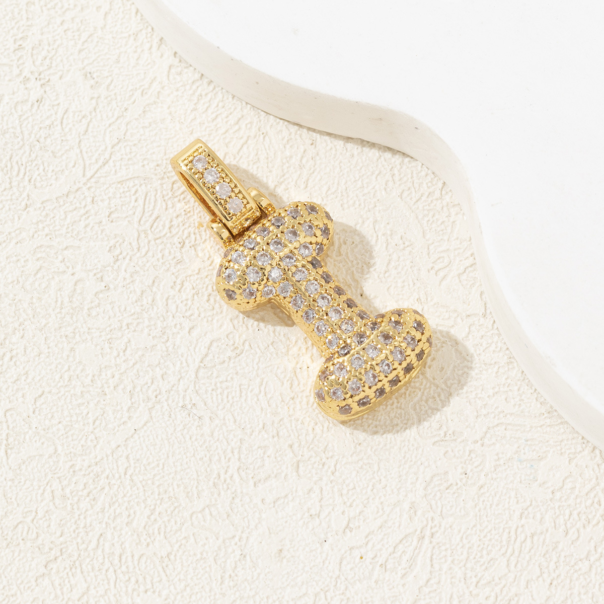 1 Piece Copper Letter Polished Pendant display picture 12