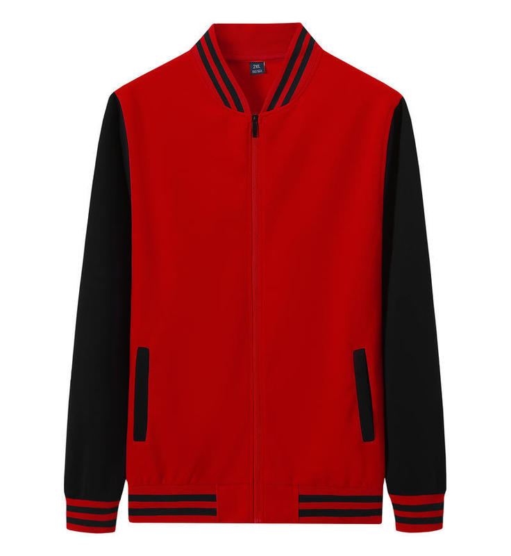 薄款拼色开衫外套棒球服定制学生班服队服幼师培训服工装刺绣logo|undefined