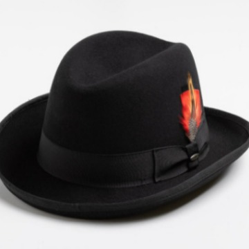 Hot selling British gentleman's pure wool bow, autumn and winter soft woolen hat, sheep felt top hat_voghion.com