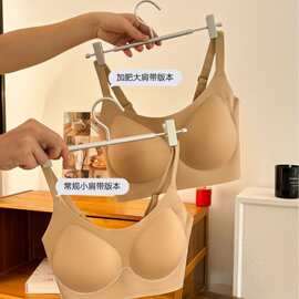 大码胖mm果冻内衣C-F杯 女士大胸显小无痕无钢圈文胸聚拢上托胸罩