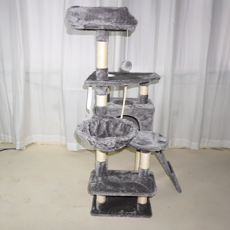 Transfronterizo gato grande escalada multicapa gato nido integral no ocupa tierra gato saltar plataforma gato agarrar columna gato alojamiento gato artículos de mascota