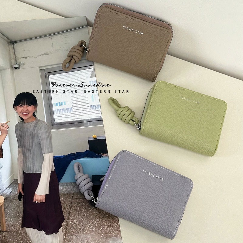 INS nuevo estilo simple corda de viento nudo cremallera moda damas bolso de gran capacidad bolso al por mayor en stock