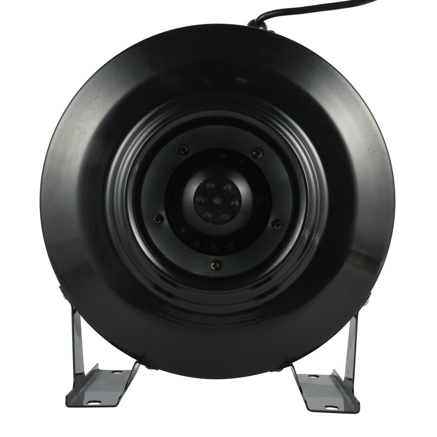 直径250厨房油烟强力抽风机商场车库外转子圆形管道风机