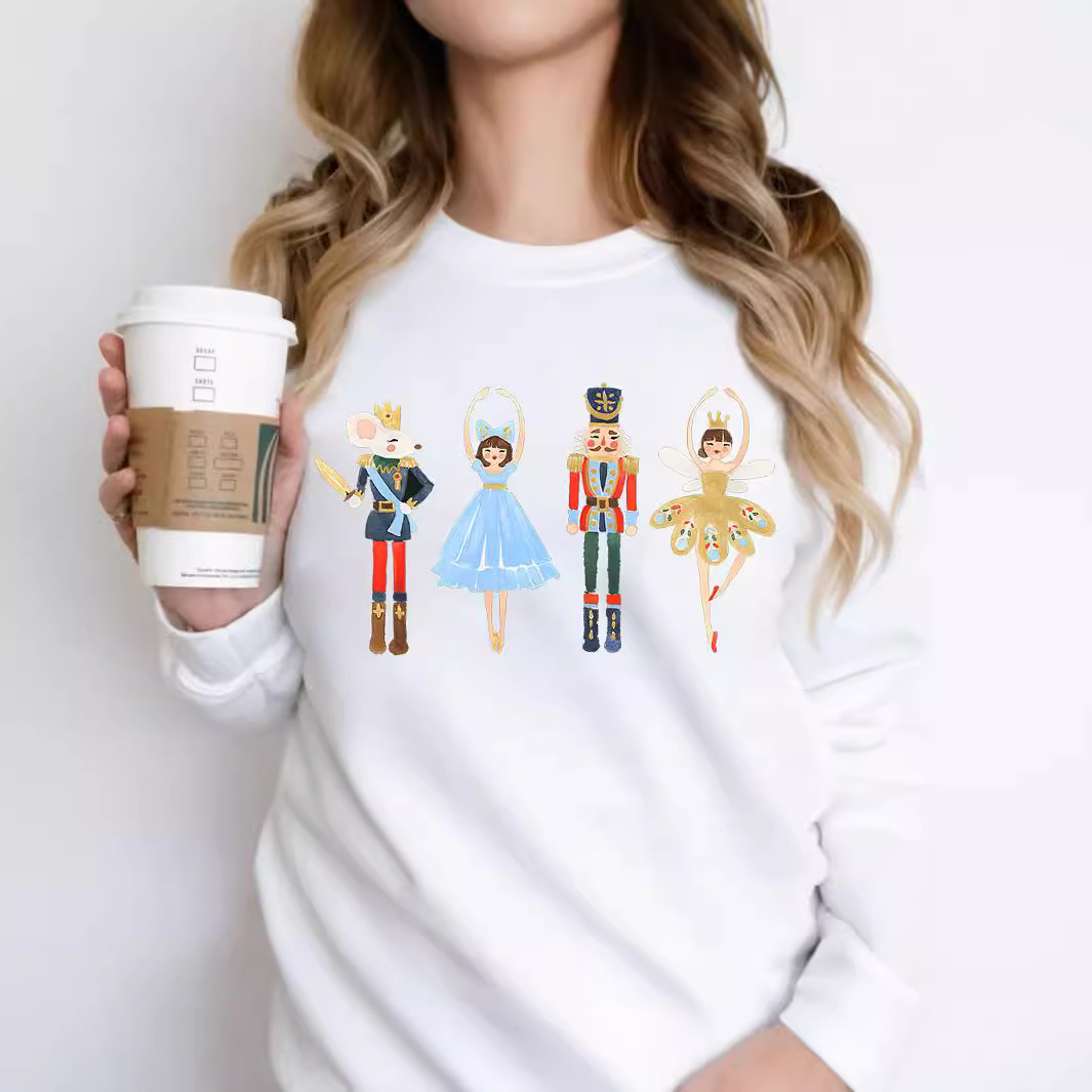 Nutcracker Christmas Sweatshirt Sugar Plum Fairy Pullover sh