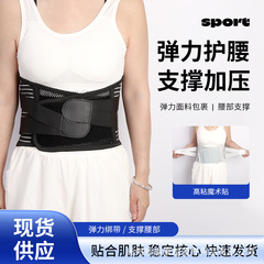 メーカー卸売フィッシュリボンウエストサポートベルト通気性メッシュウエストサポート弾性ウエストサポート二重圧力男性と女性のウエストサポートベルト