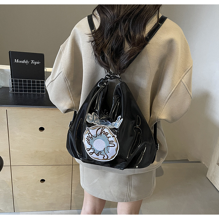 Trendy Multiple Back Methods Large Capacity for Women 2024 New Bags Letter Commuter Shoulder Bag Student Backpack_voghion.com