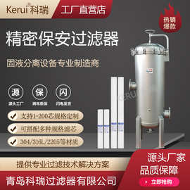 精密过滤器工业水处理二级反渗透保安过滤机PP熔喷滤芯过滤器