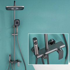 Copper Gun Shower Head Set for Home Bathroom, Sanitary Shower Spray Gun Shower Head Shower, Factory Wholesale