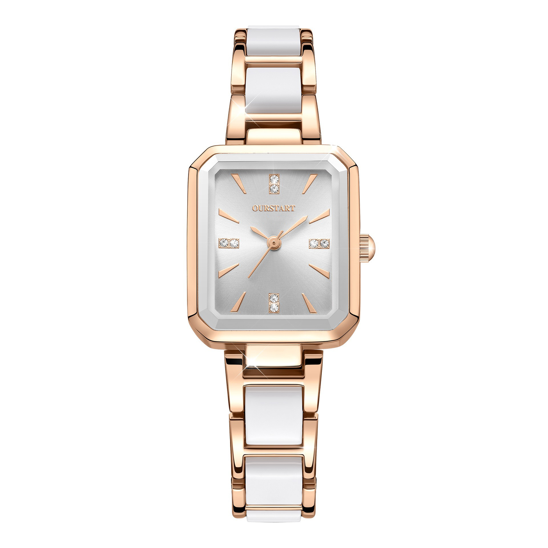 Lady Square Single Folding Buckle Quartz Women's Watches display picture 3