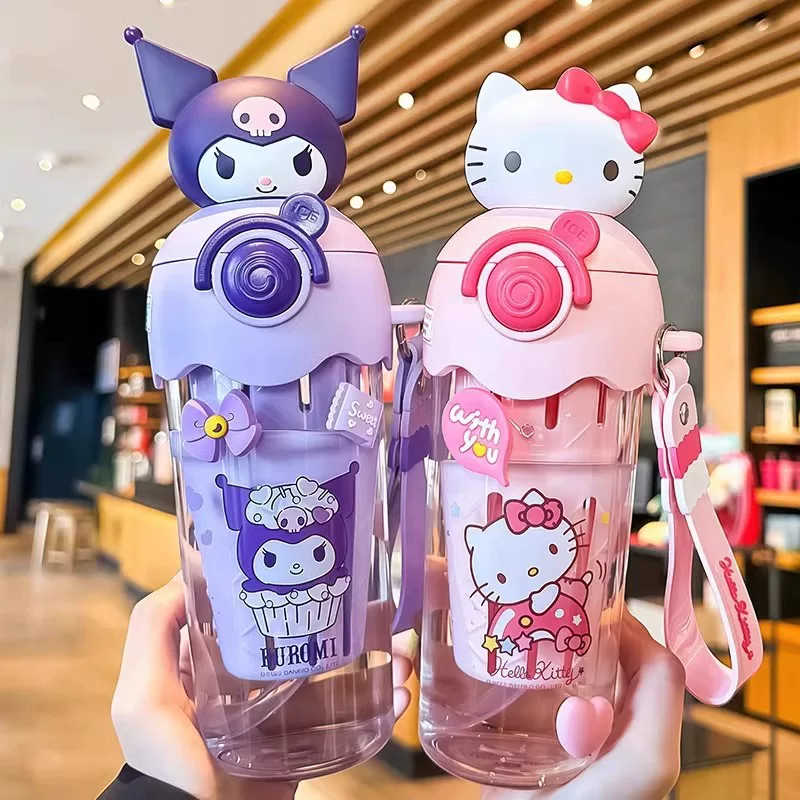 AXIS Sanrio Ice Cream Space Cup 500 мл герметичный и непротекающий Tritan материал разделитель чая
